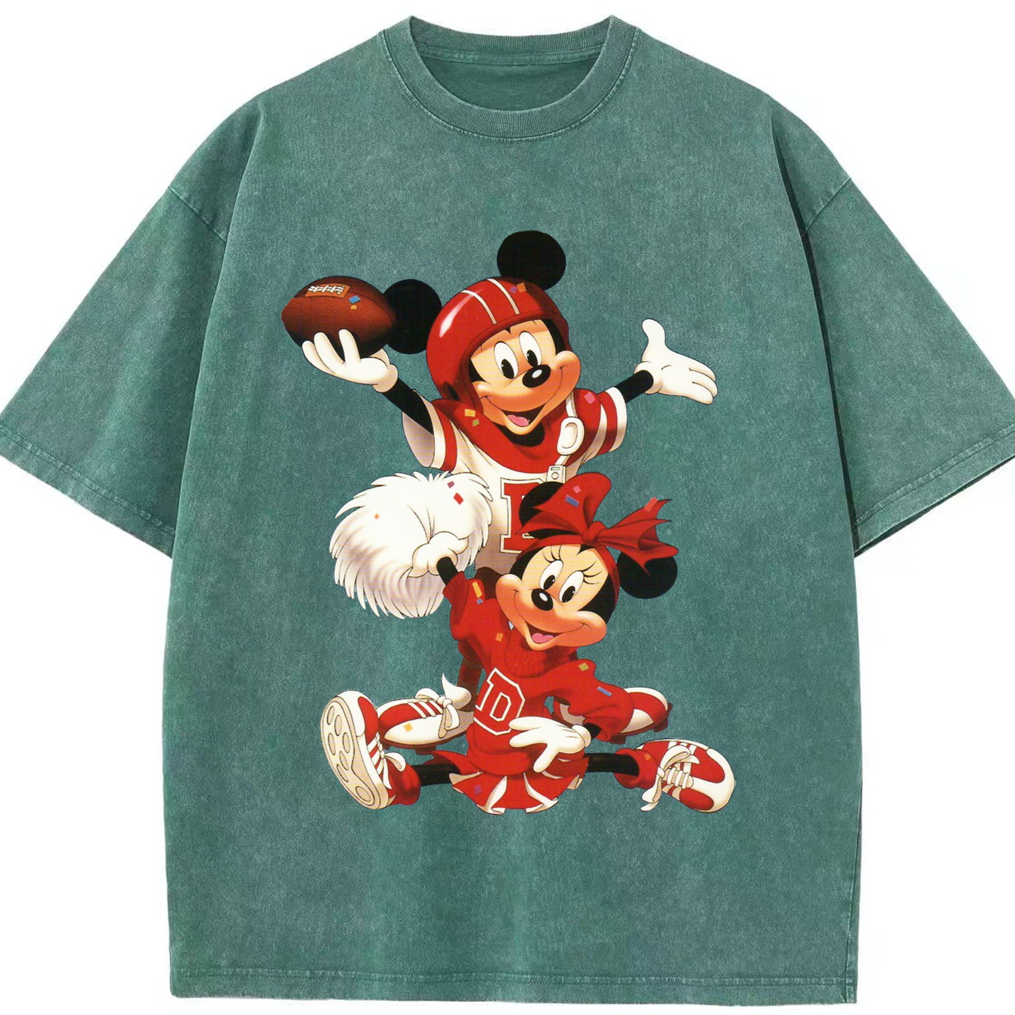 （画像用） ミッキーマウス Mickey Mouse 綿100% ヴィンテージ風 半袖Tシャツ（フロントプリント）